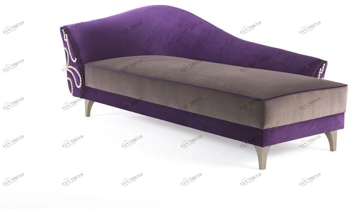 ETRO Home Interiors Кушетка из бархата с обивкой Agra E.agr.225.a