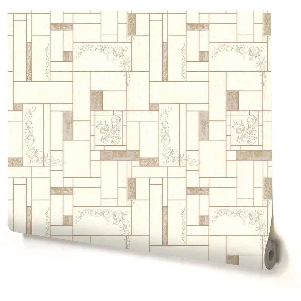 Обои виниловые Home Color Ceramica бежевые 0.53 м 510-21 STLM-2113837