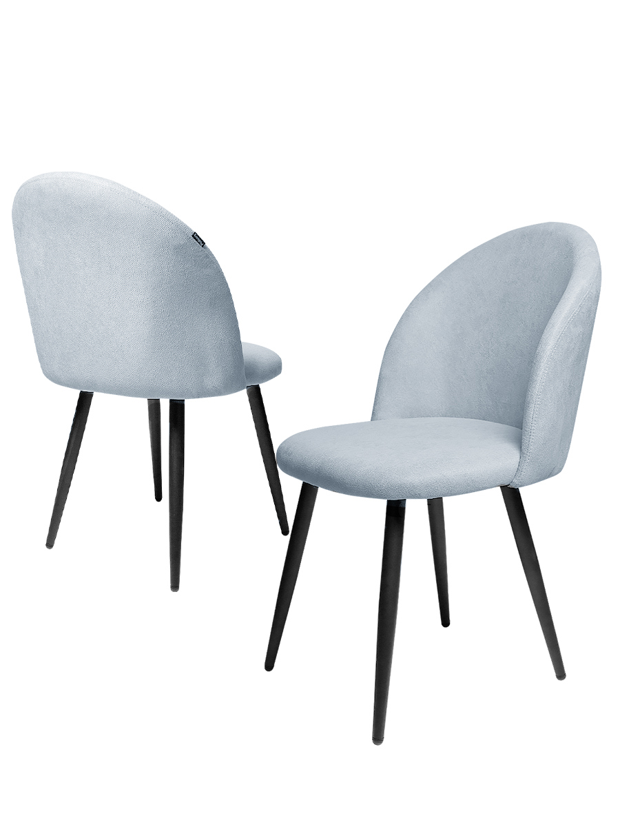 91068969 Комплект кухонных стульев 2 шт Лори 82х46х46 см текстиль цвет голубой Ridberg STLM-0467046 RIDBERG