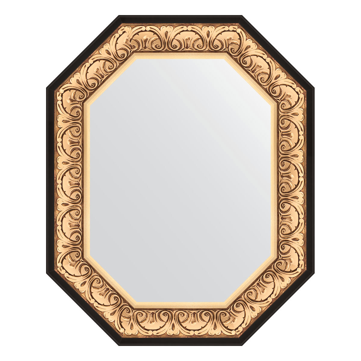 90313841 Зеркало в багетной раме барокко золото 106 мм 65x80 см BY 7242 POLYGON STLM-0180735 EVOFORM