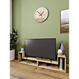 90705156 Тумба под телевизор Rick wood Смарт 2 80x60x31.6 см ЛДСП цвет дуб крафт золотой STLM-1100905