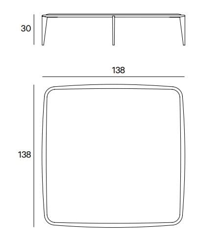 Низкий журнальный столик из натурального камня Henge BIG BANG ARCH-00126846 - Вид №4