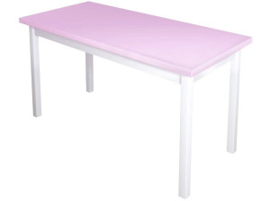 91208420 Кухонный стол прямоугольный 600-10083 120x75x70 см дерево цвет розовый STLM-0518427 SOLARIUS