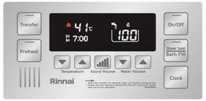 Rinnai Italia Дистанционное управление водонагревателем для ванны Accessori scaldabagni – comando remoto Bc-100