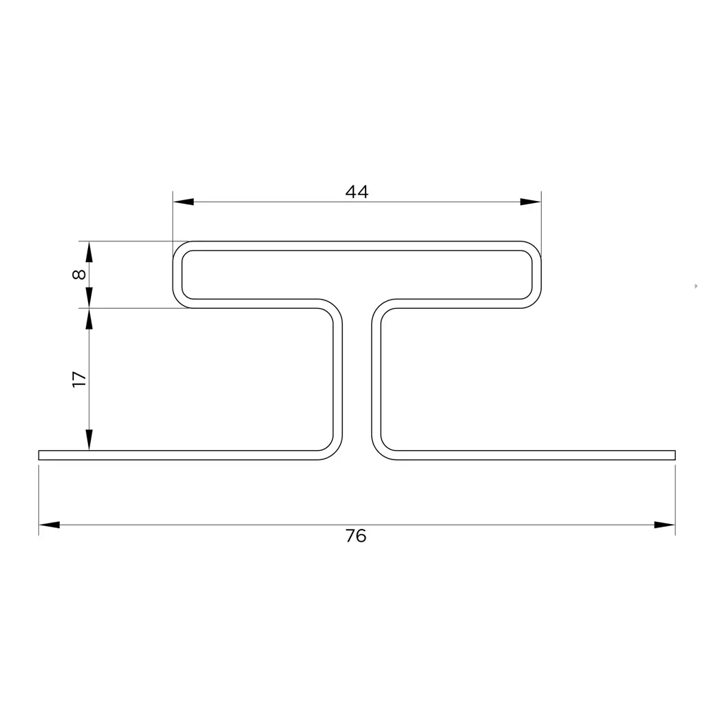 H-Профиль MONLID цвет белый 3 м STLM-2069881 - Вид №1