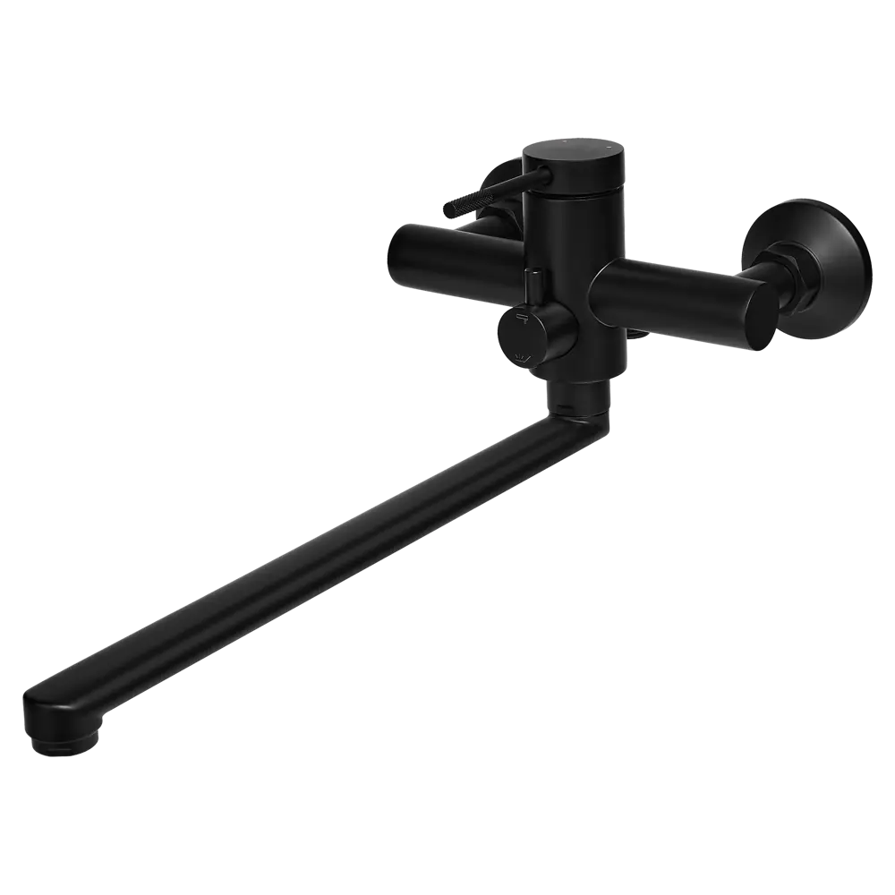 Смеситель для ванны универсальный Терни KONSENSA черный STLM-2207560 - Вид №2