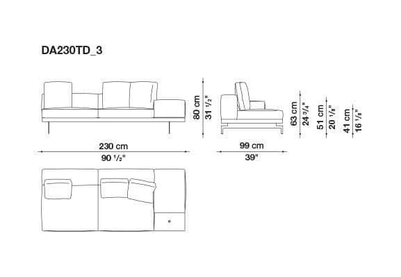 3-местный тканевый диван B&B Italia док ARCH-00033457 - Вид №120