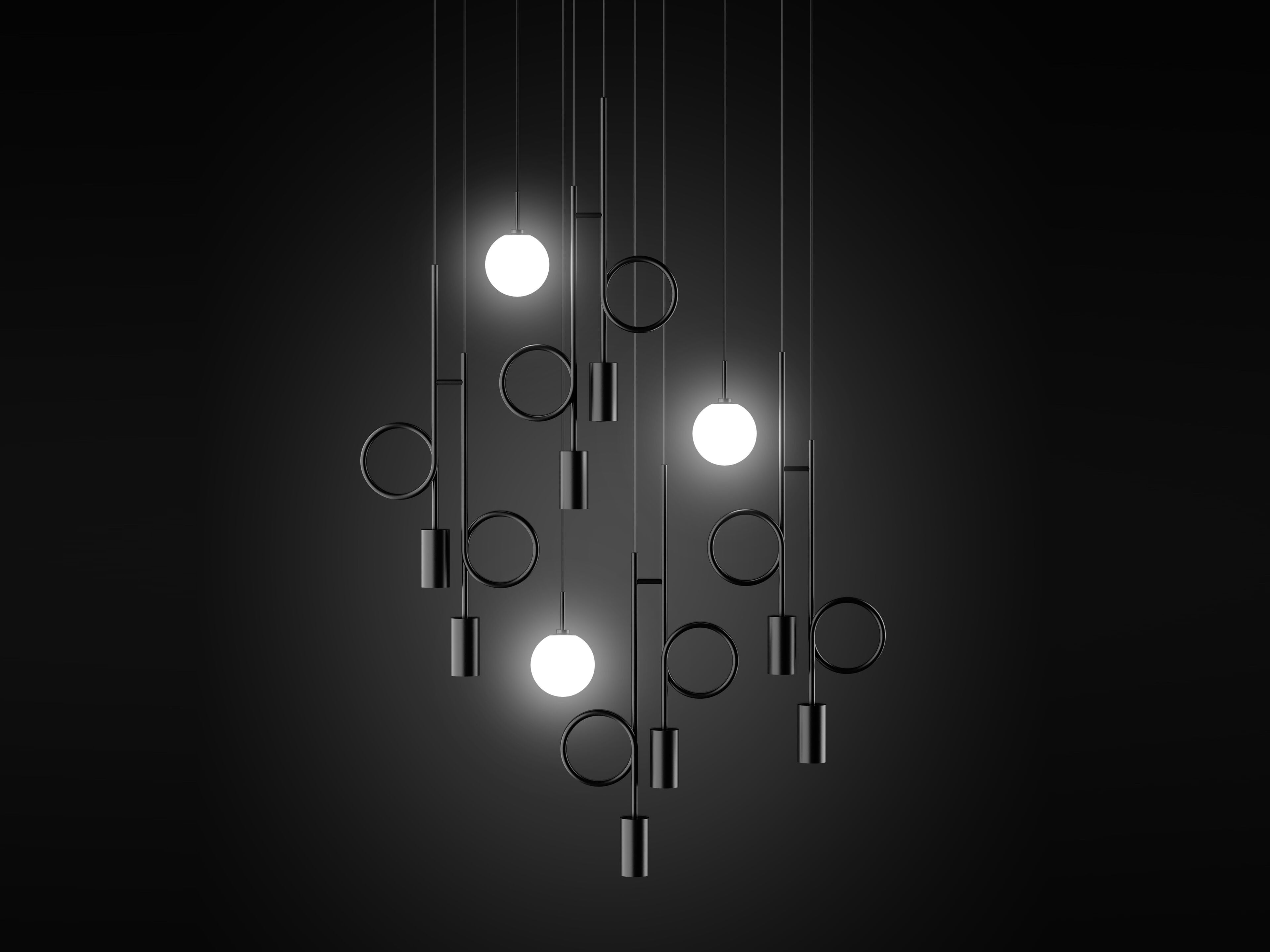Светодиодный подвесной светильник из боросиликатного стекла Euroluce Lampadari допамин ARCH-00105985