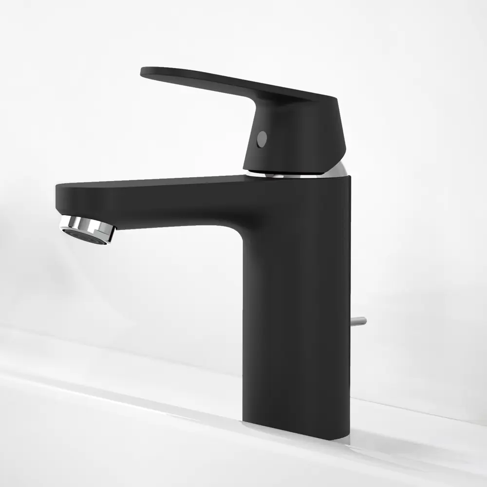 Смеситель для раковины Grohe Eurosmart Cosmo M однорычажный цвет чёрный Eurosmart Cosmopolitan STLM-2000585 - Вид №5