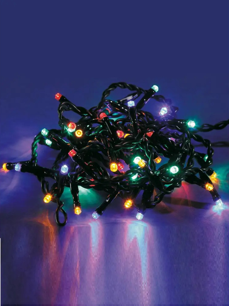 93869437 Электрогирлянда внутренняя/наружная Morozco Нить 5.9м 60LED разноцветная Э74480094 STLM-0600401