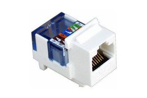 16466364 Вставка Keystone RJ-45, категория 5e, белая, без инструмента, LAN-TK45UTP5E-WH LANMASTER