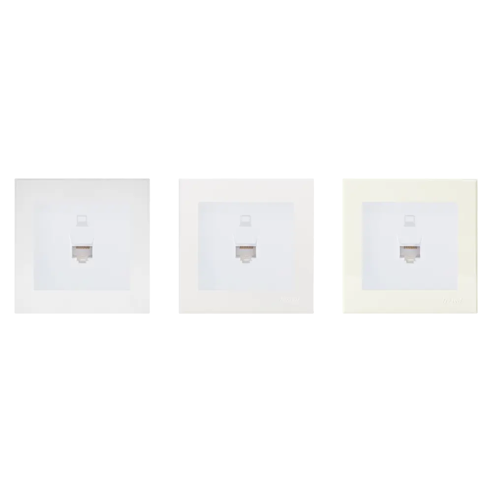 Розетка компьютерная встраиваемая Lezard Rain RJ45, цвет белый STLM-2046767 - Вид №1