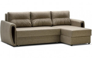 94555CN Угловой диван-еврокнижка Мекс 150, комплектация 8, темно-бежевый Ладья