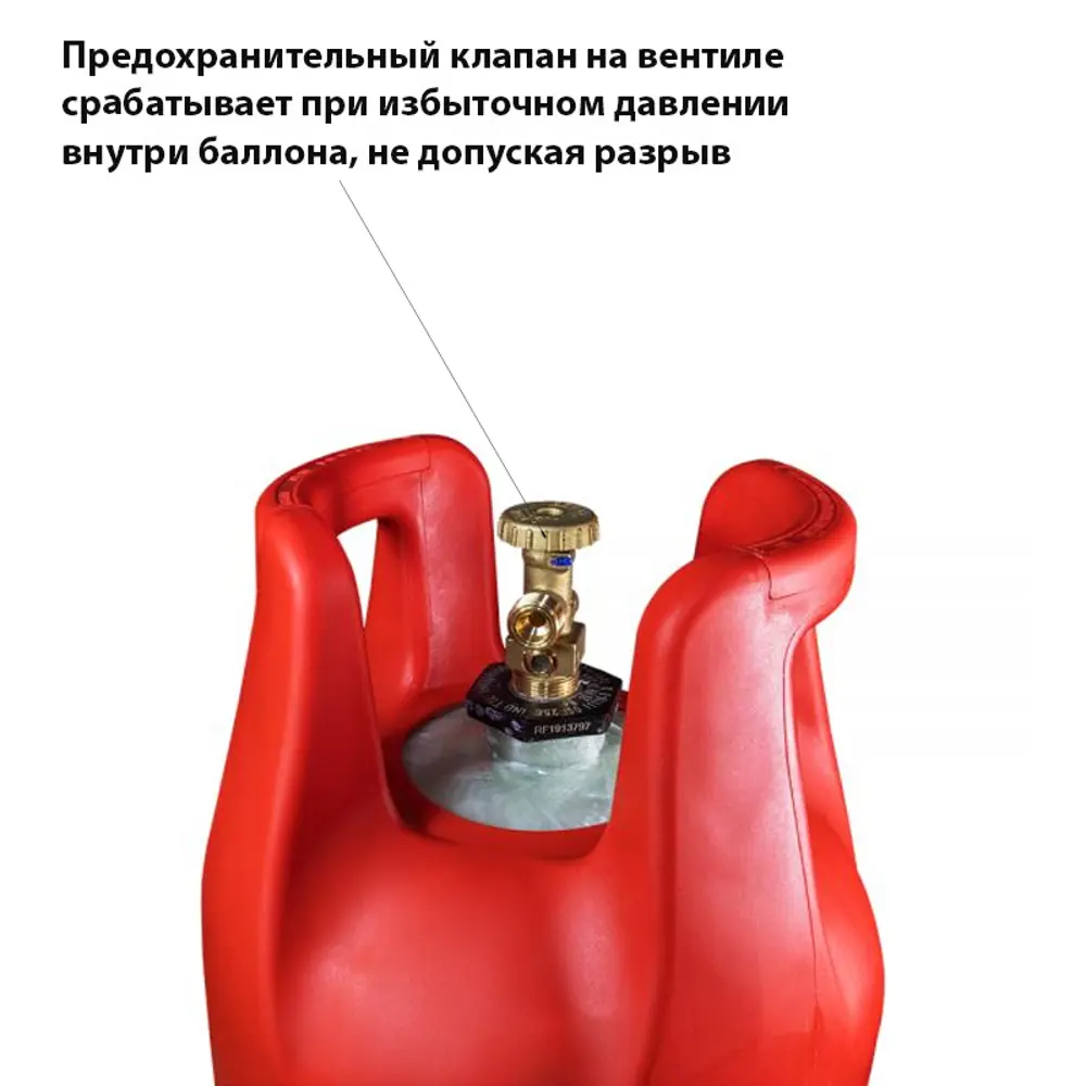 Газовый баллон Litesafe 24 л, стекловолокно/фибергласс, цвет красный STLM-2092941 - Вид №3