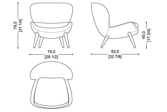 Тканевое кресло Sicis Niels ARCH-00095019 - Вид №7