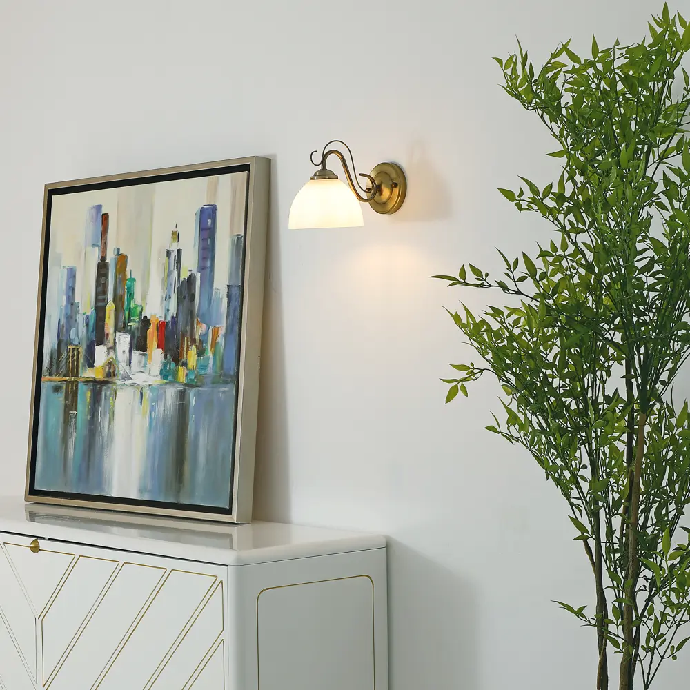 Светильник бра настенный Schaffner Primavera цвет бронза STLM-2003329 - Вид №11