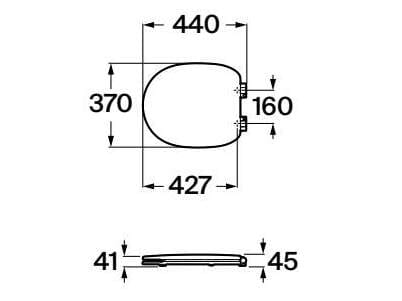 Пластиковое сиденье для унитаза Roca Carmen ARCH-00036128 - Вид №3
