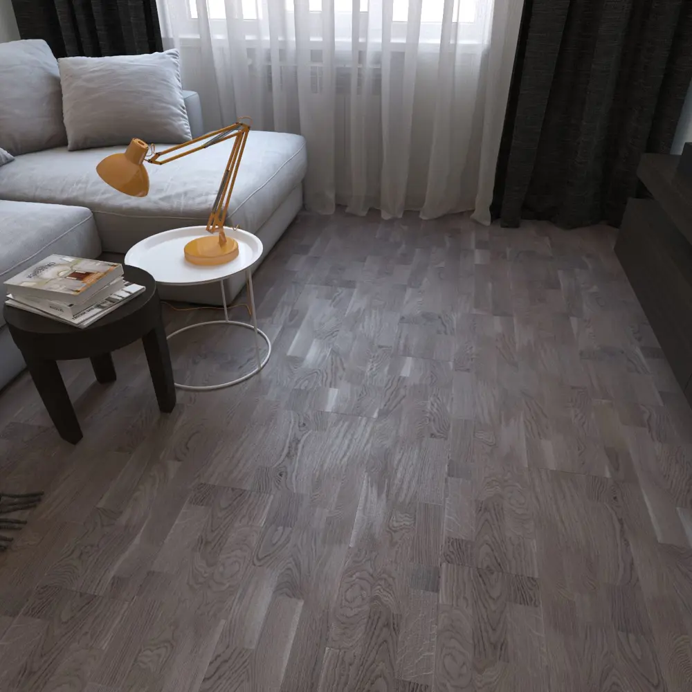 Паркетная доска трёхполосная «Ясень Индустриал KY» масло 1.678 м² Santreyd STLM-2130686 - Вид №3