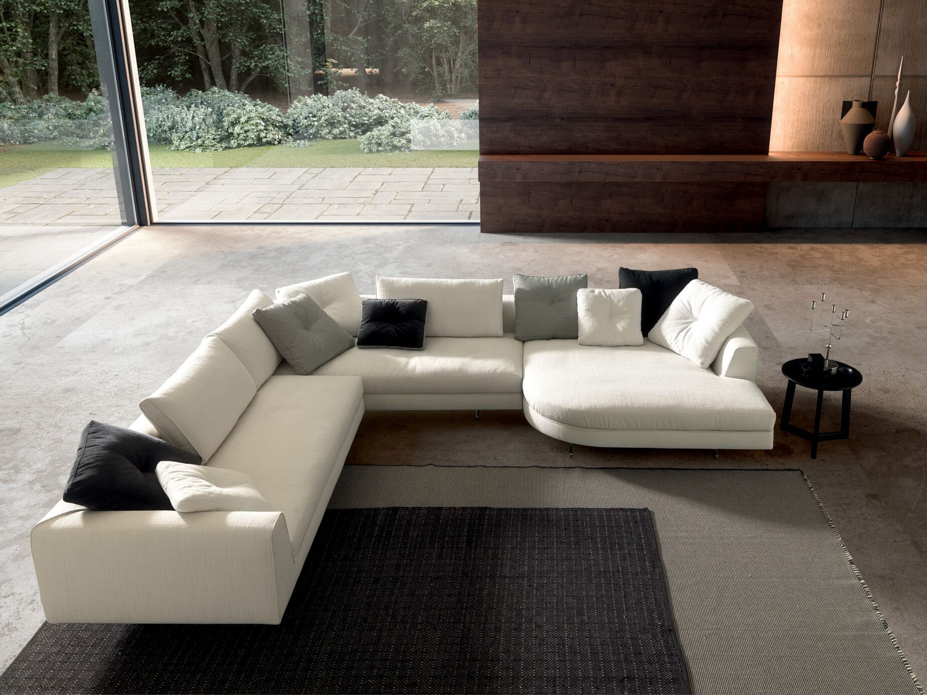 Секционный угловой диван из ткани VALENTINI Eduard New ARCH-00074004 - Вид №1