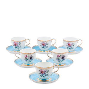 Чайный сервиз Цветок Неаполя 6 предметов451508 PAVONE