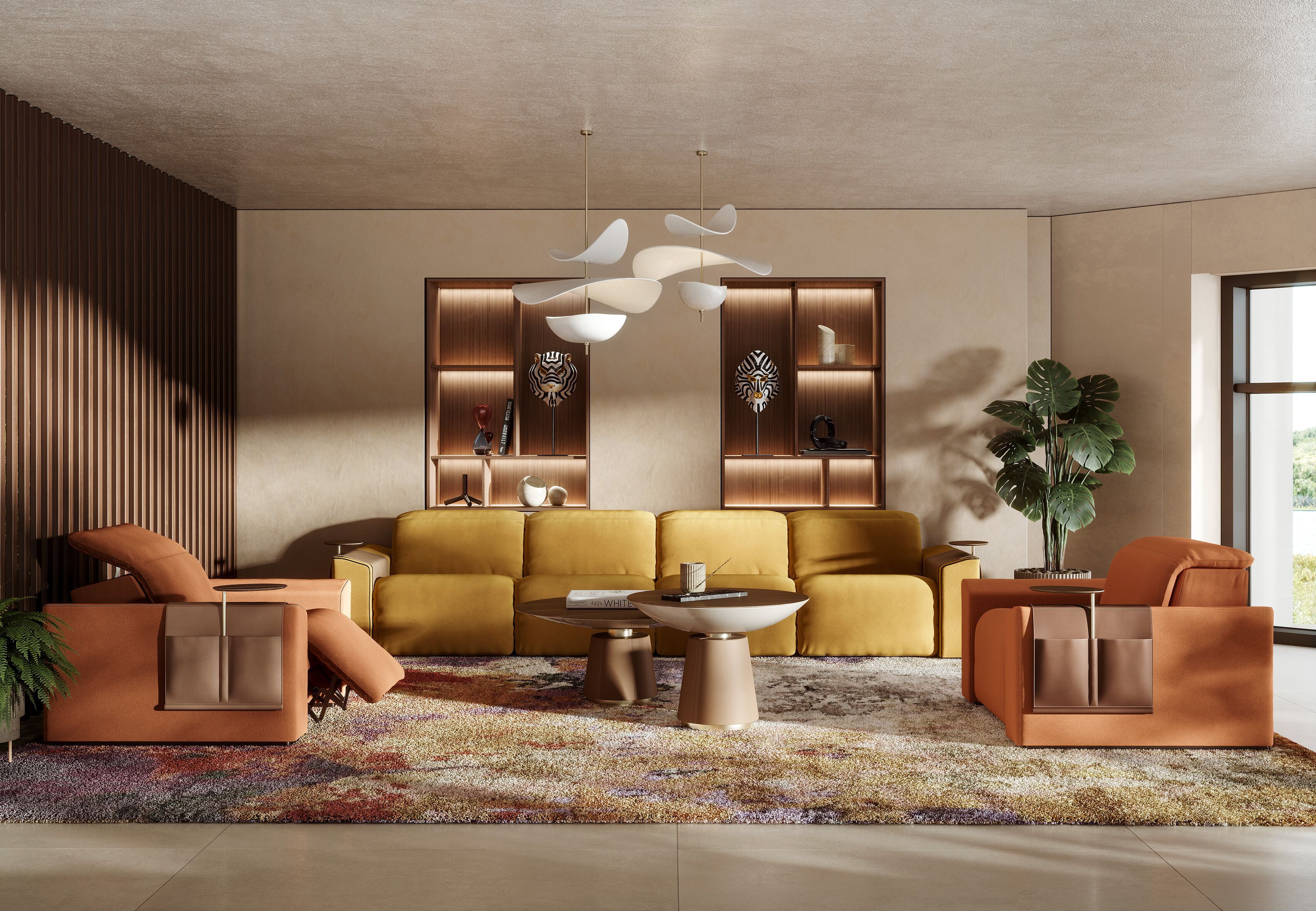 Модульный тканевый диван с откидной спинкой Vismara Design Kubrik ARCH-00065329 - Вид №7