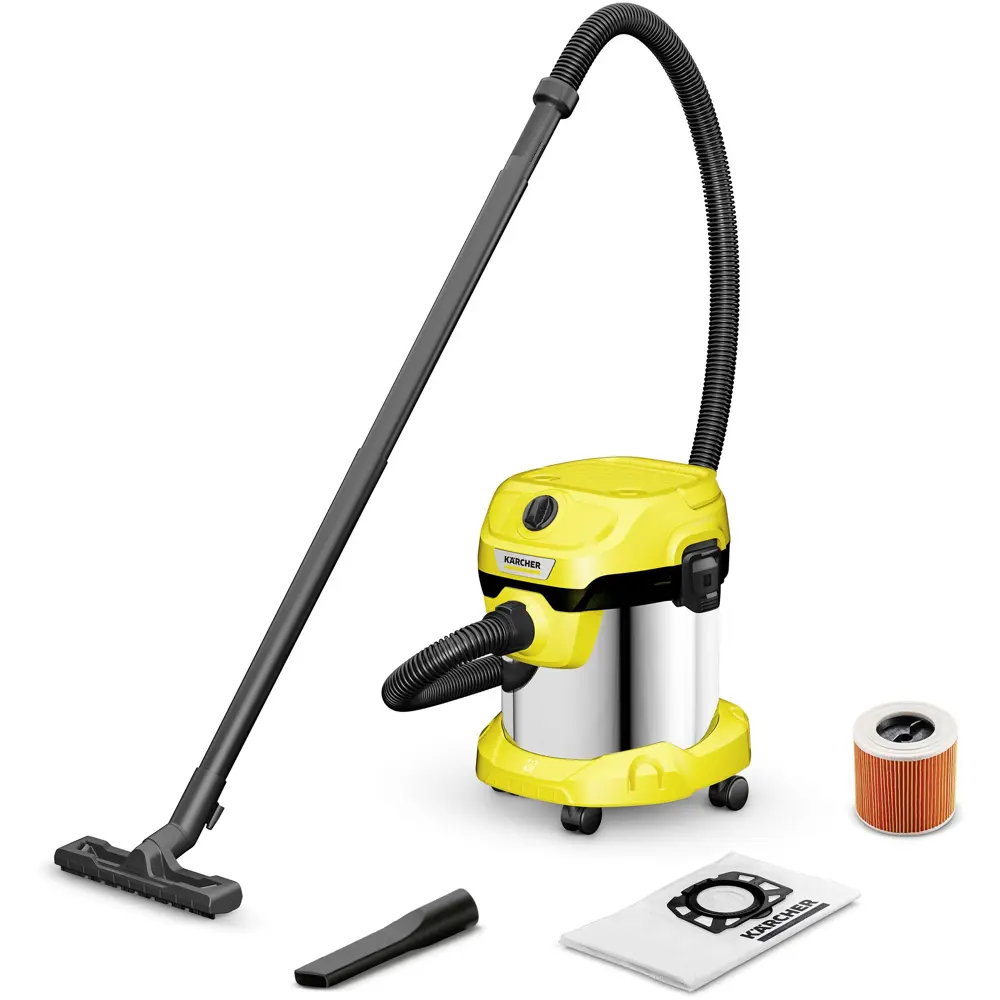Пылесос строительный Karcher WD 2 Plus S V-15/4/18/C, 1000 Вт, 15 л 83802935 STLM-2150898 