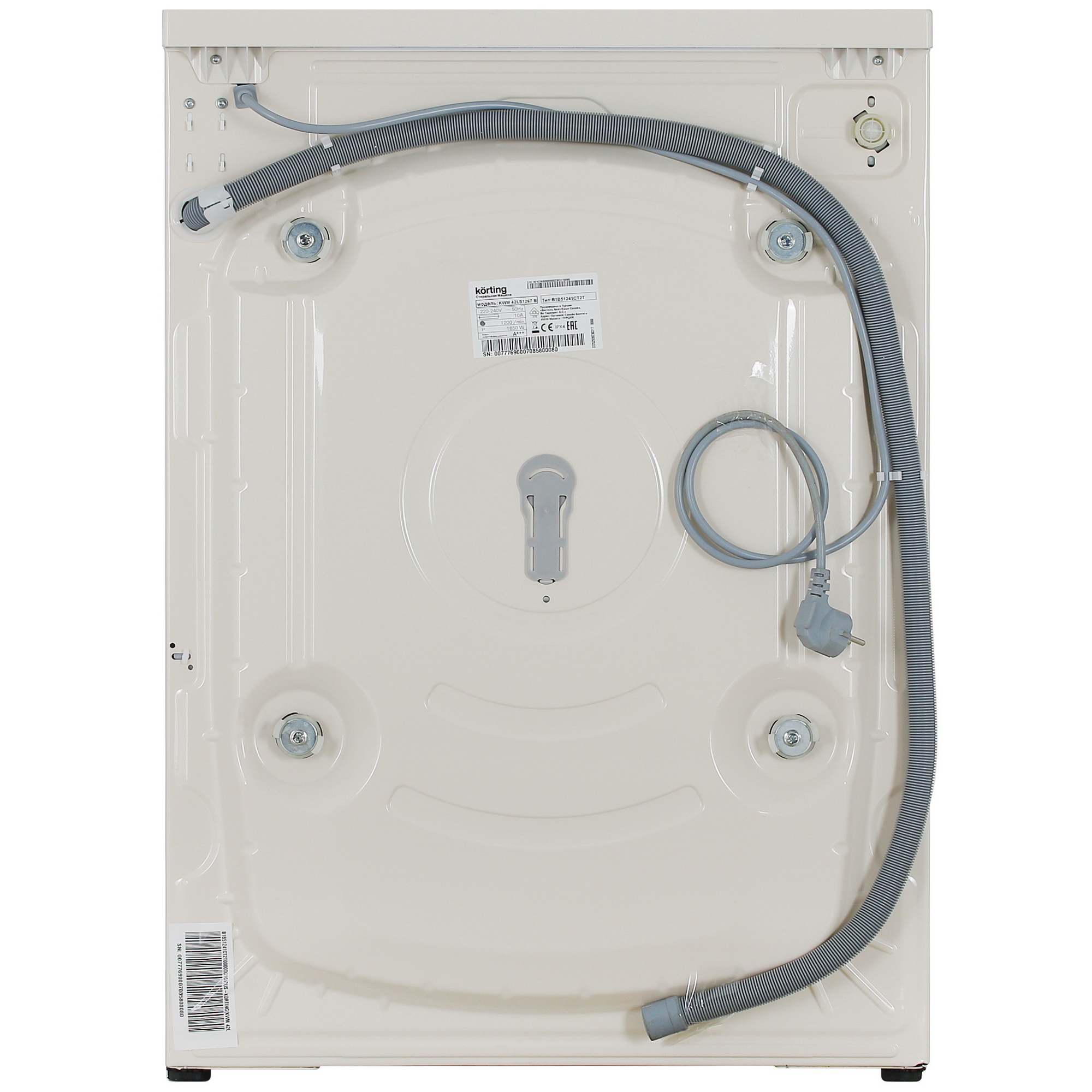 5355541 Стиральная машина Korting KWM 42LS1267 B бежевый STDN-0047122 - Вид №9