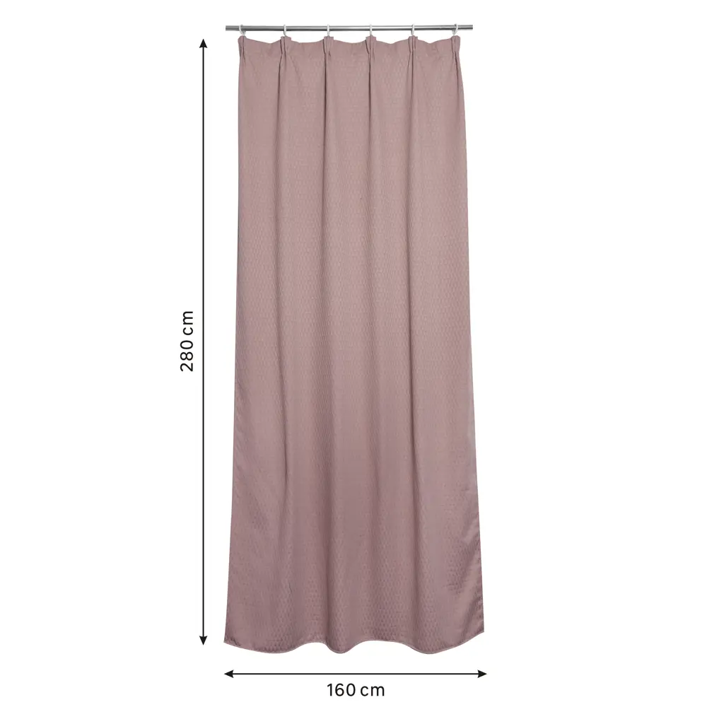 Штора на ленте Inspire Triangel 160x280 см цвет фиолетовый 88311188 STLM-2149212  - Вид №1