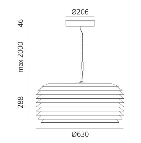Алюминиевый открытый подвесной светильник Artemide нарезка ARCH-00073116 - Вид №13