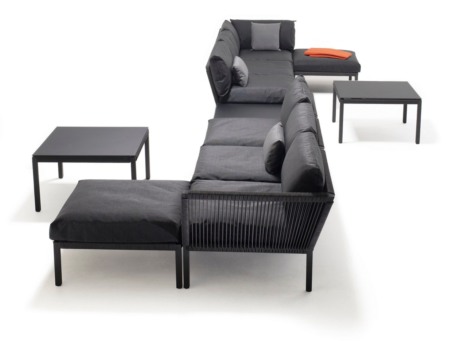 Стеклянный квадратный садовый столик solpuri клуб ARCH-00125983 - Вид №3