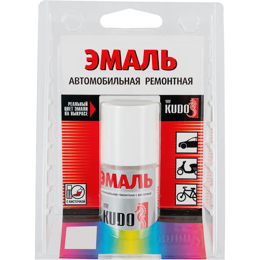 Эмаль автомобильная Kudo с кисточкой цвет серебристый 15Мл STLM-2145189 - Вид №2