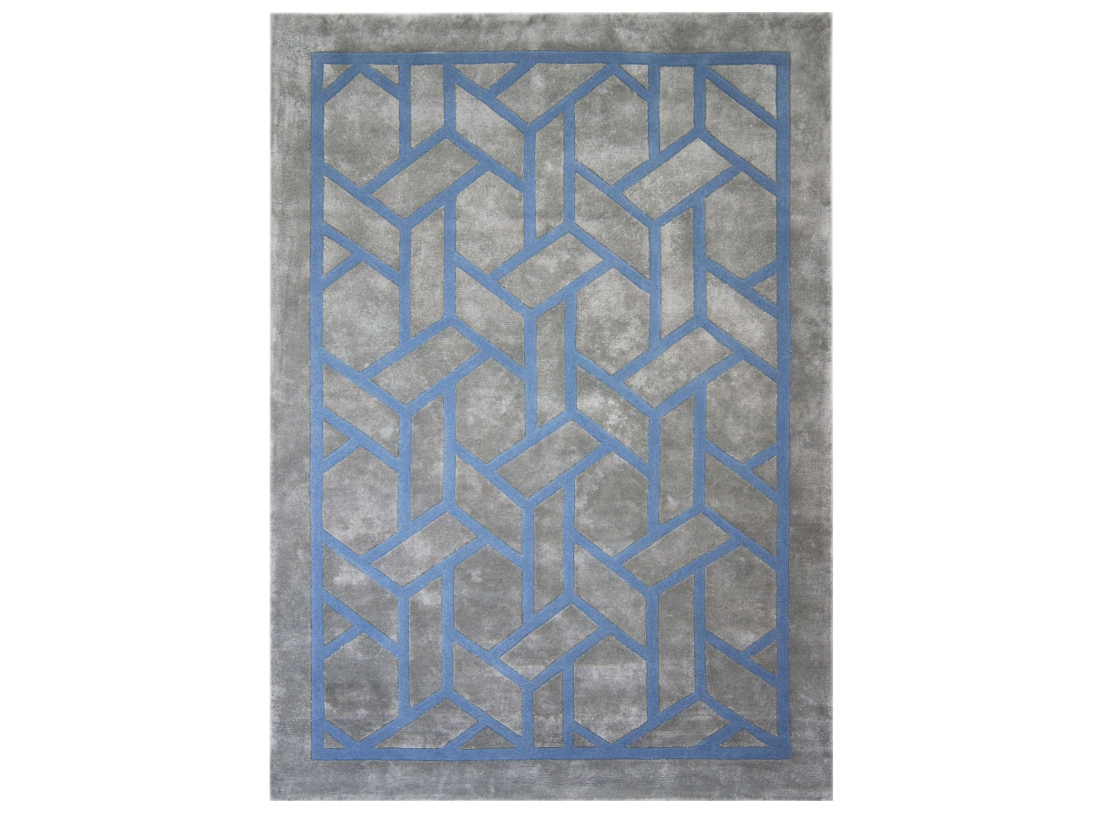 Прямоугольный ковер с длинным ворсом с геометрическим рисунком Ademi Exclusive ARCH-00013688