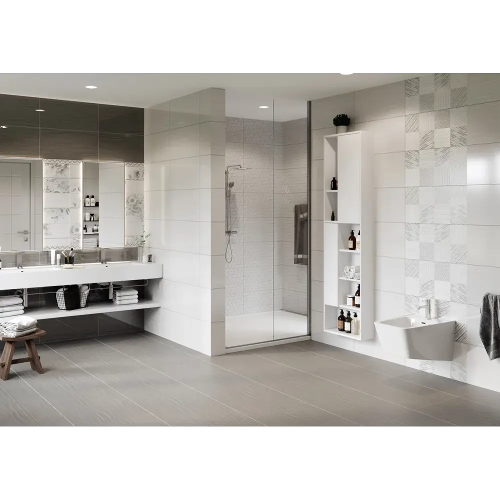 Декор «Эдельвейс» 25х50 см цвет серый AXIMA STLM-2170858 - Вид №3