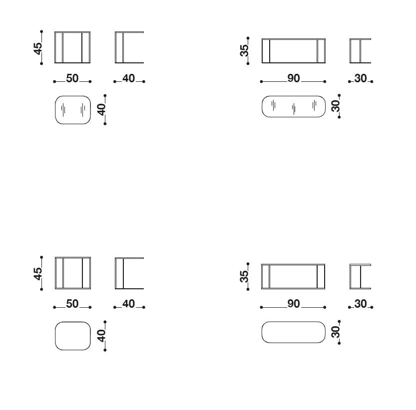 Прямоугольный стеклянный журнальный столик Désirée divani Arlon ARCH-00024346 - Вид №5