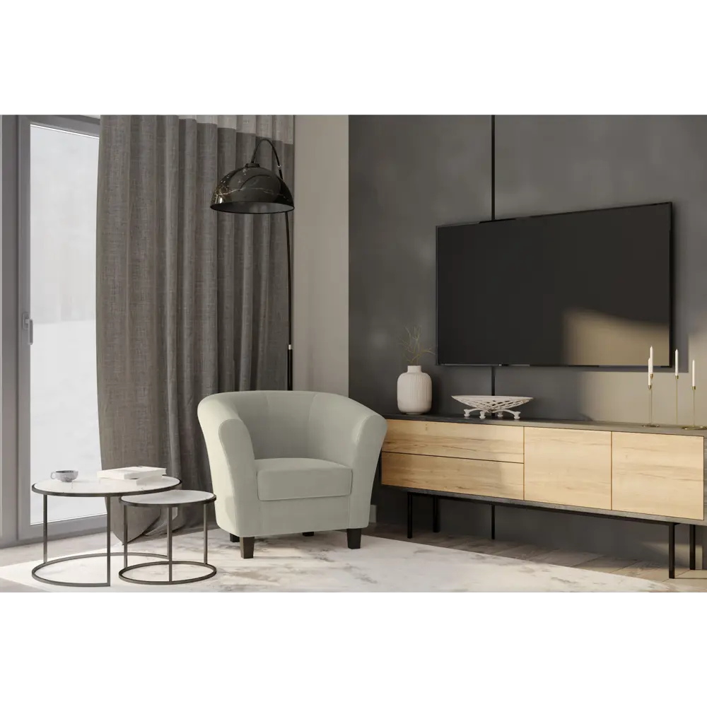 Кресло полиэстер Seasons Марсель CAMARO04 бежевое 85x73x77 см STLM-2144861 - Вид №2