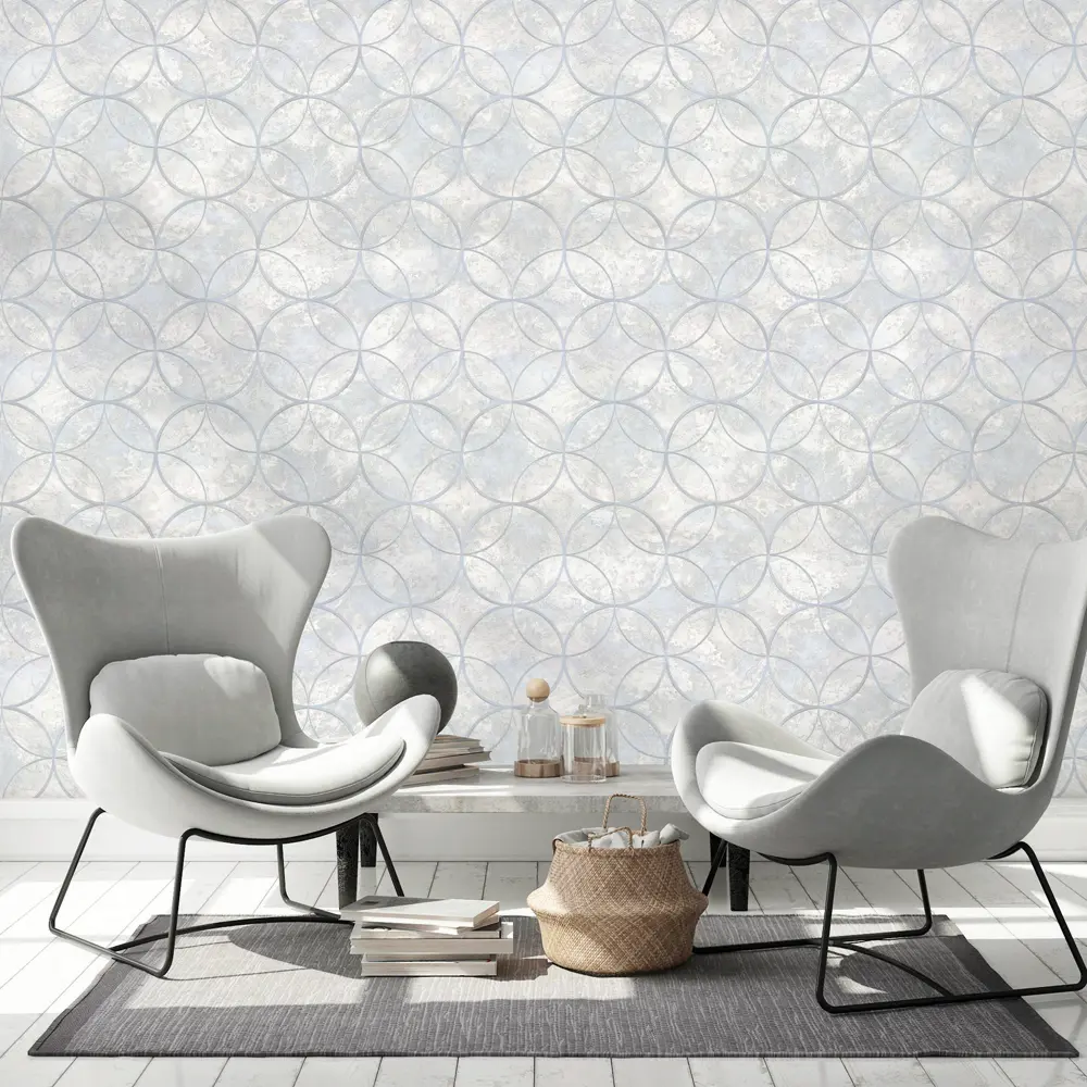 Обои флизелиновые Артекс Олимп светло-серые 1.06 м 10452-01 STLM-2111282 - Вид №2