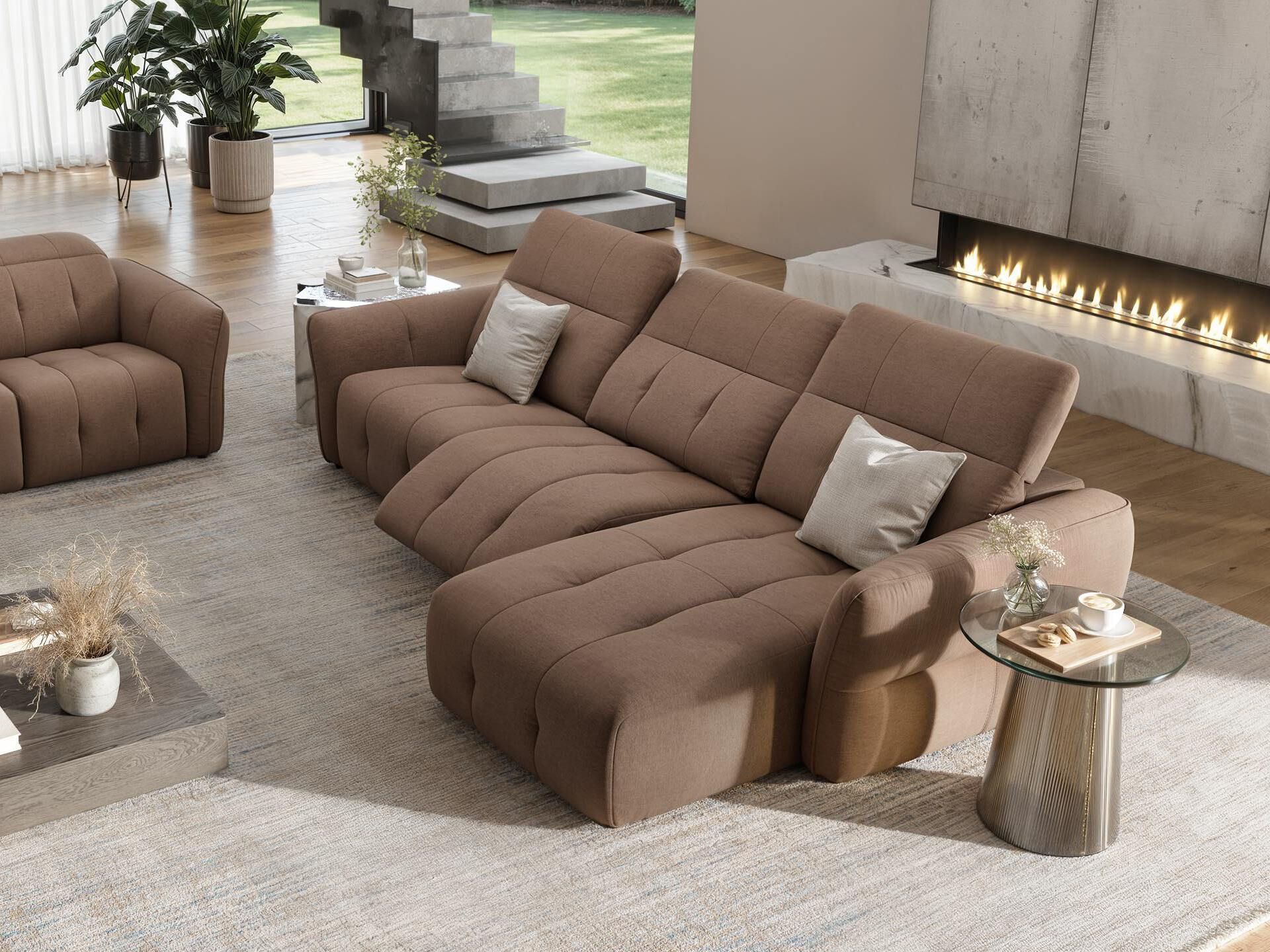 Тканевый диван с полуостровом Sofanella Maranello ARCH-00129817 - Вид №4