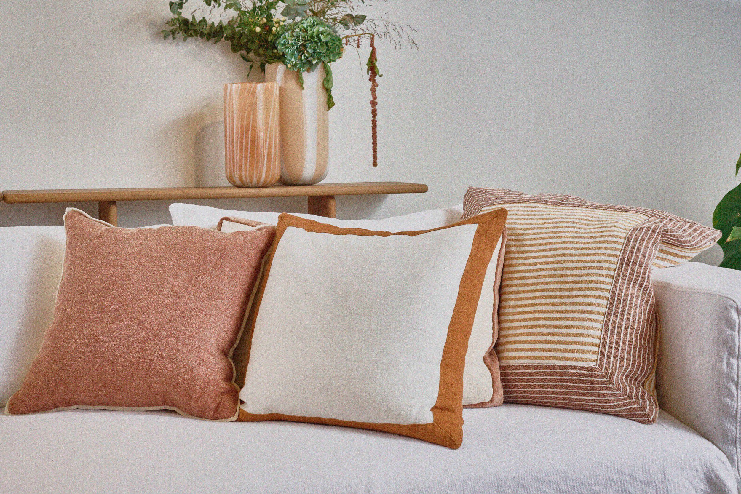 Квадратная льняная подушка POMAX Сен-Тропе ARCH-00034449 - Вид №5