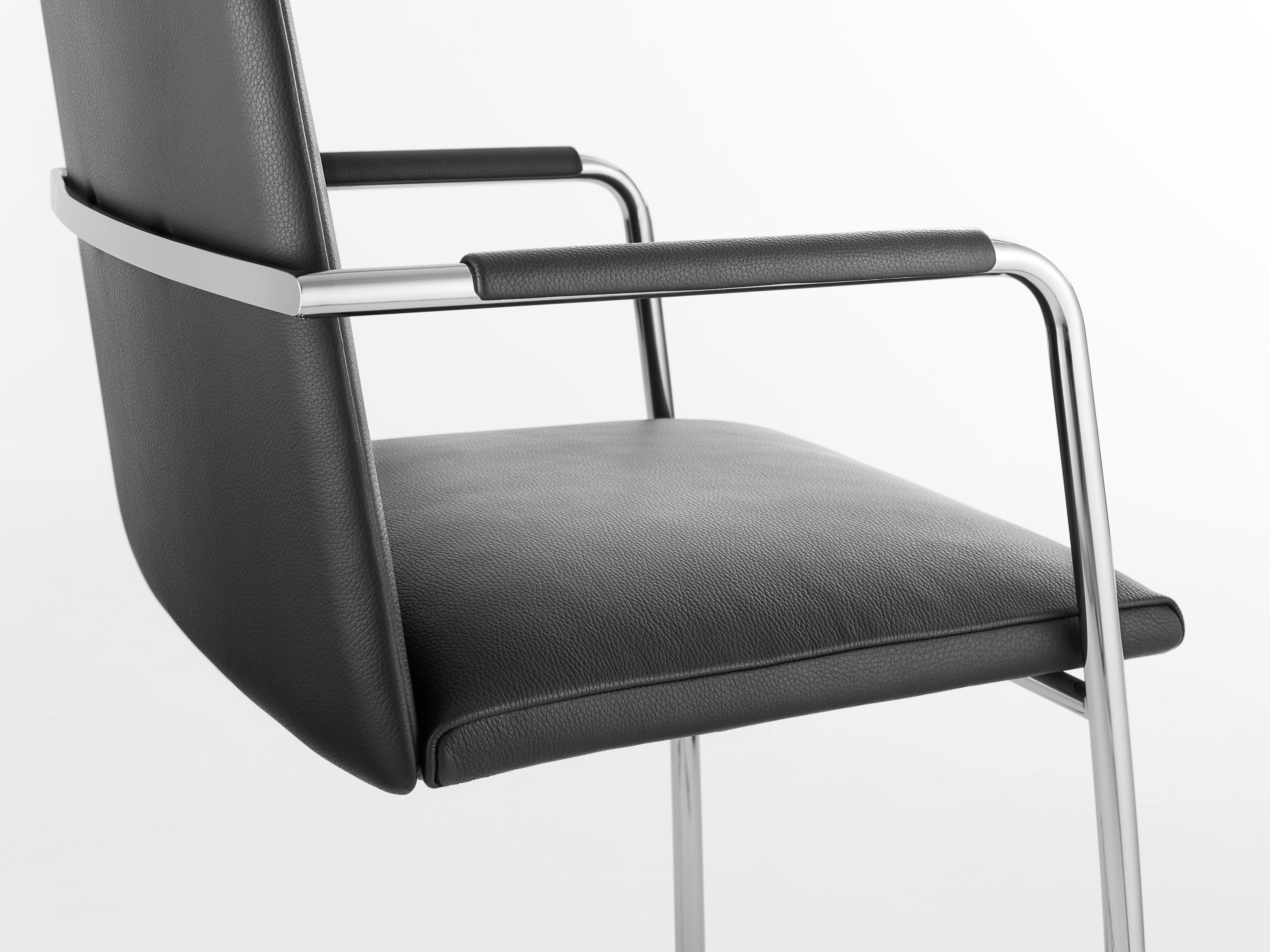 Кожаный консольный стул с подлокотниками Spiegels .leptos ARCH-00103740 - Вид №4