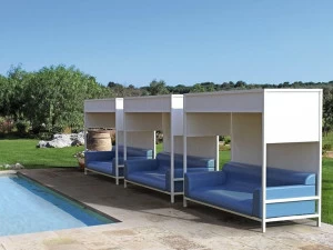 Sprech Садовый диван с балдахином из алюминия и пвх Beach system