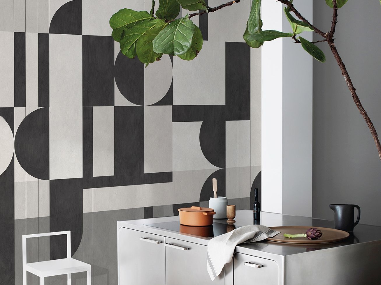 Геометрические обои ПВХ бесплатно, экологически чистые, моющиеся WallPepper BAUHAUS ARCH-00135225
