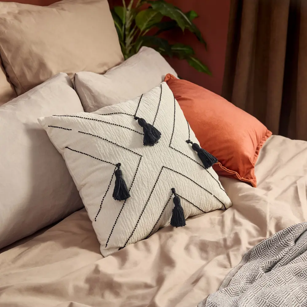 Декоративная подушка Ронда 45×45 см бежевая 89428280 СТОЛИЦА ТЕКСТИЛЯ STLM-1577750 - Вид №3