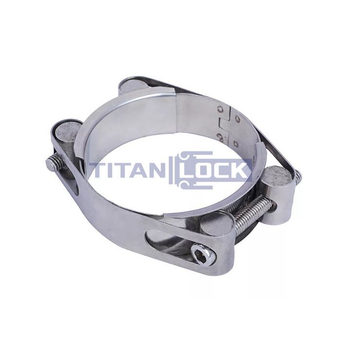 2-болтовый силовой хомут (75-85 мм), нержав. сталь, TL75-85DRCSS TITAN LOCK 