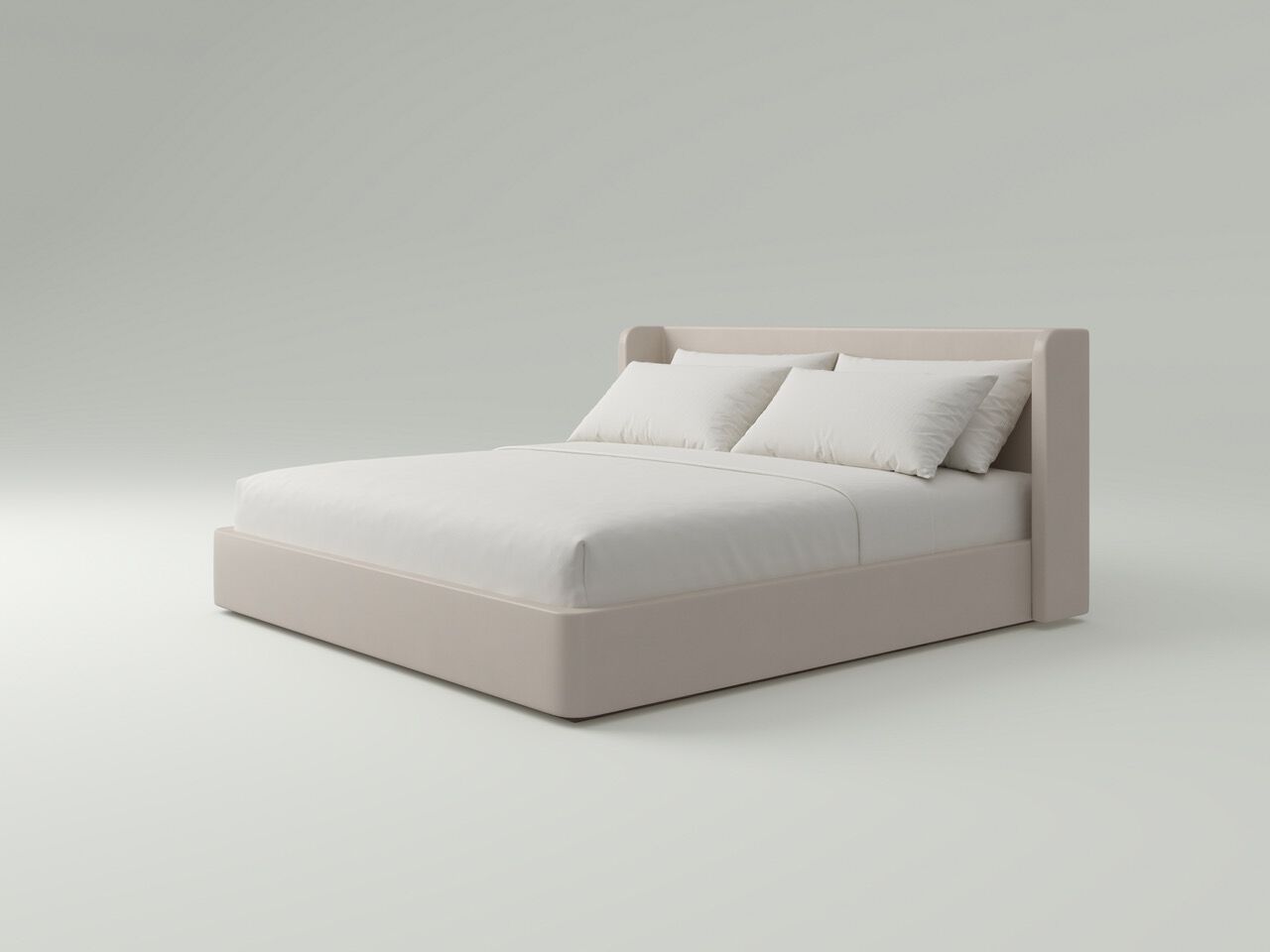 Мягкая двуспальная кровать NITZAN HOME FYNN ARCH-00042519