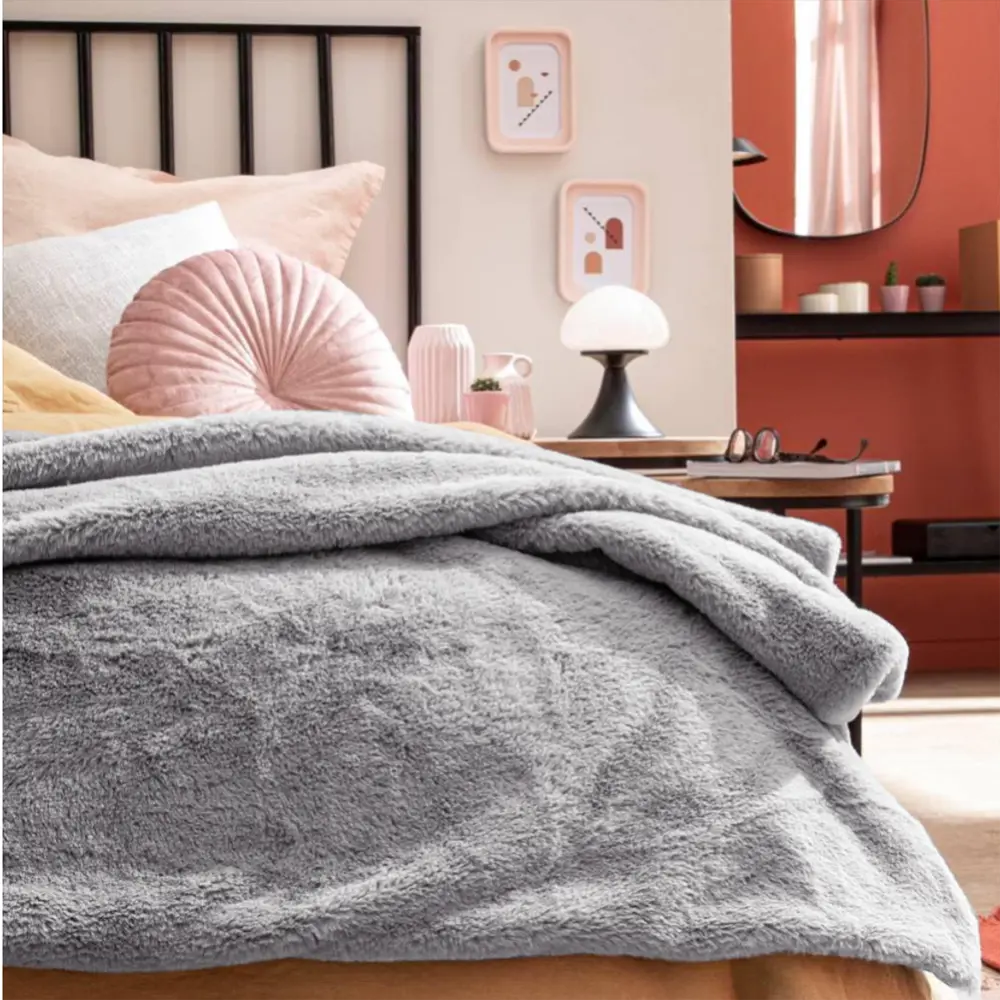 Плед Inspire Enalie Granit 5 цвет светло-серый STLM-2156540 - Вид №4