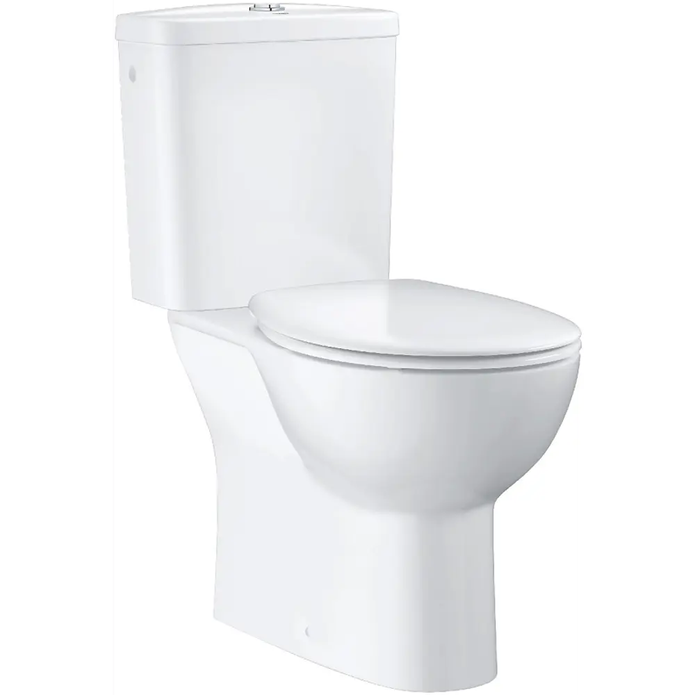 Унитаз-компакт Grohe Bau Ceramic 39604000 горизонтальный выпуск двойной слив STLM-2034342 - Вид №8