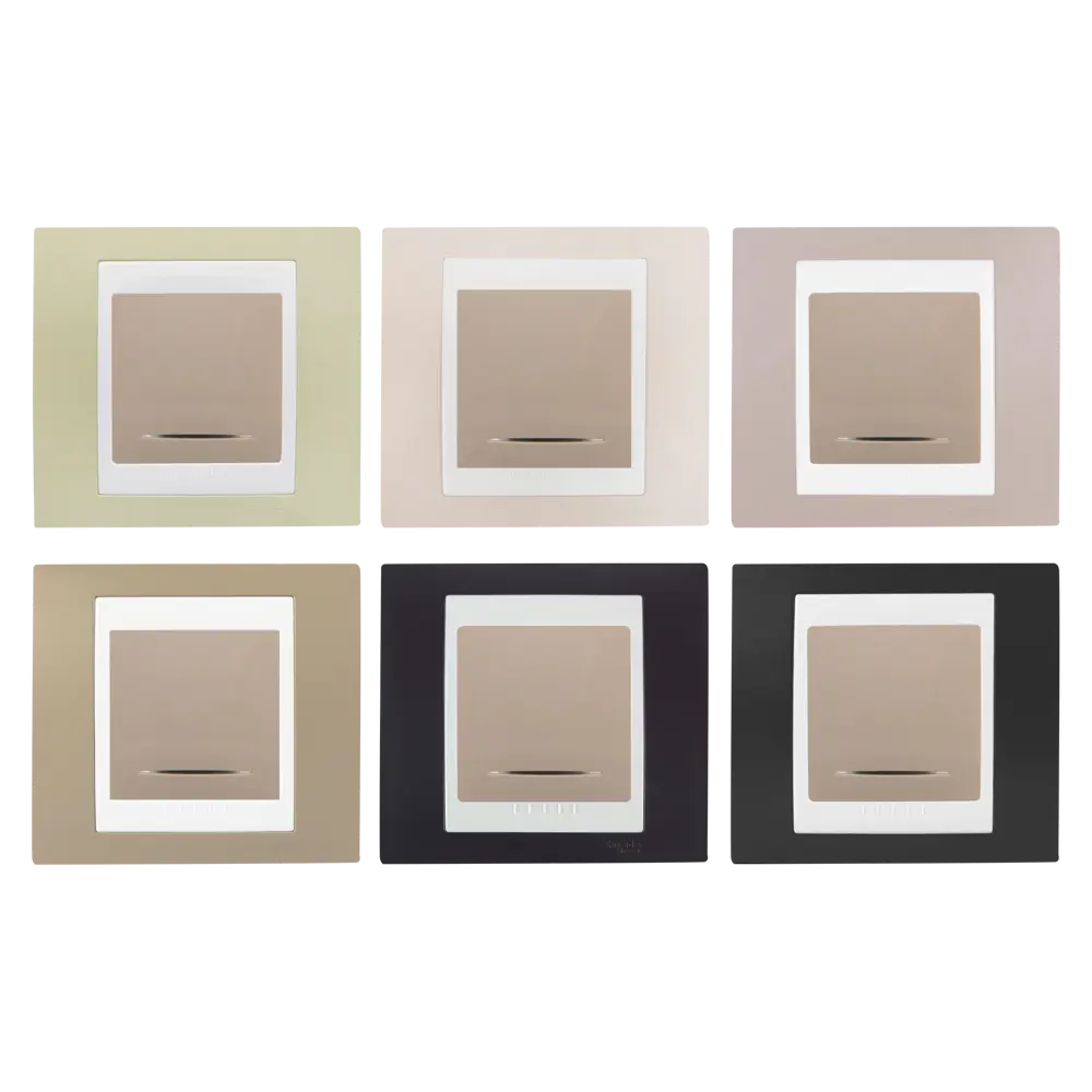 Выключатель встраиваемый Systeme Electric Unica 1 клавиша с подсветкой, цвет бежевый STLM-2159318 - Вид №1