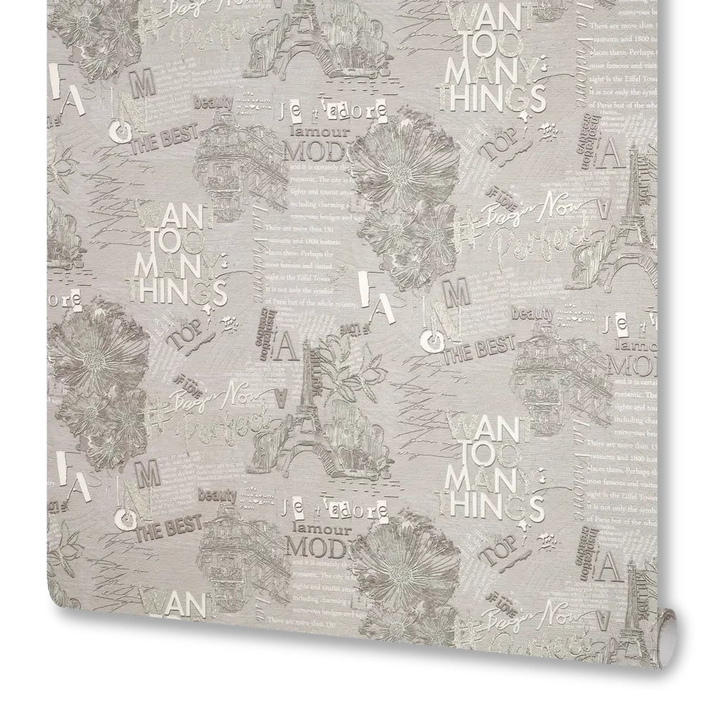 Обои флизелиновые Victoria Stenova Lamour коричневые 1.06 м 989366 L'amour STLM-2150232