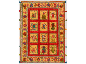 Прямоугольный шерстяной ковер