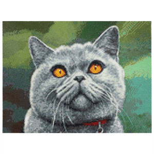 Алмазная мозаика "Британский кот" Cr 340026, 30х40см CRISTYLE